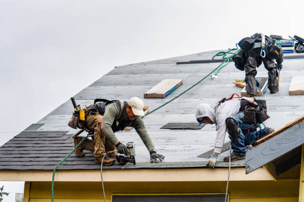 Professional Storm Damage Roof Repair technician working in Dingmans Ferry, PA